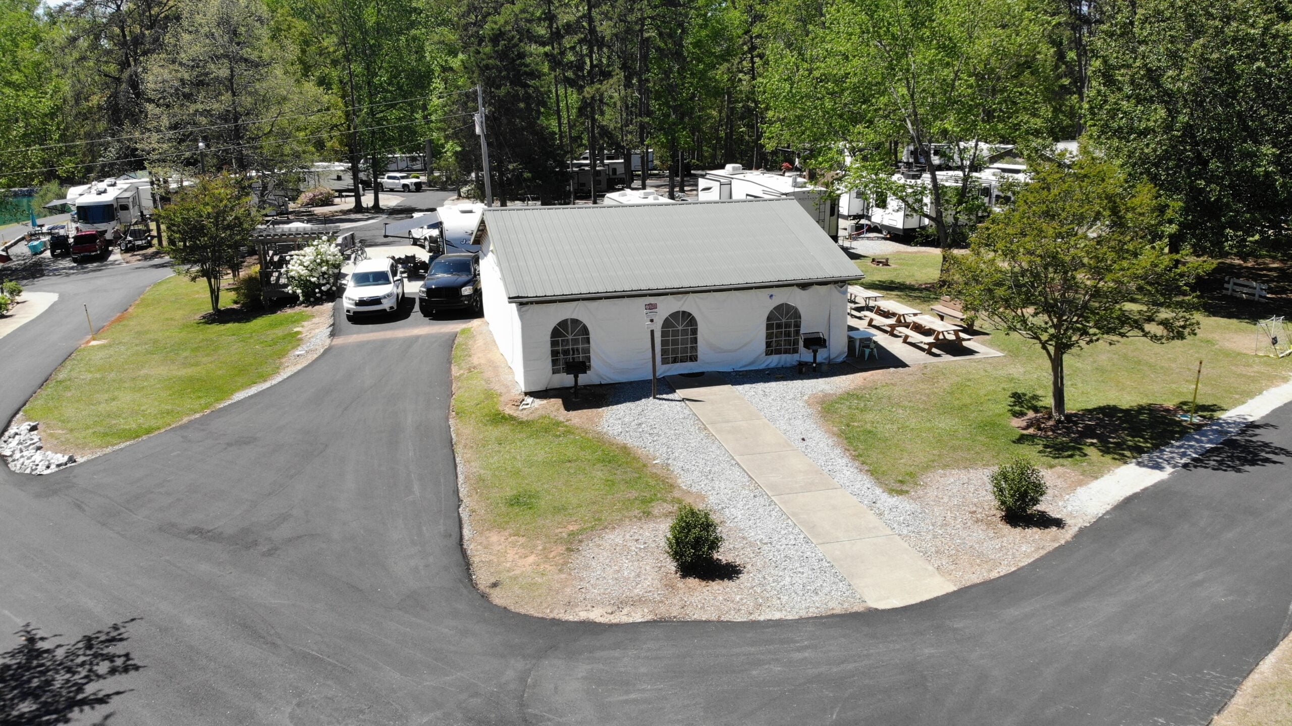 Campground amenities at Pine Ridge