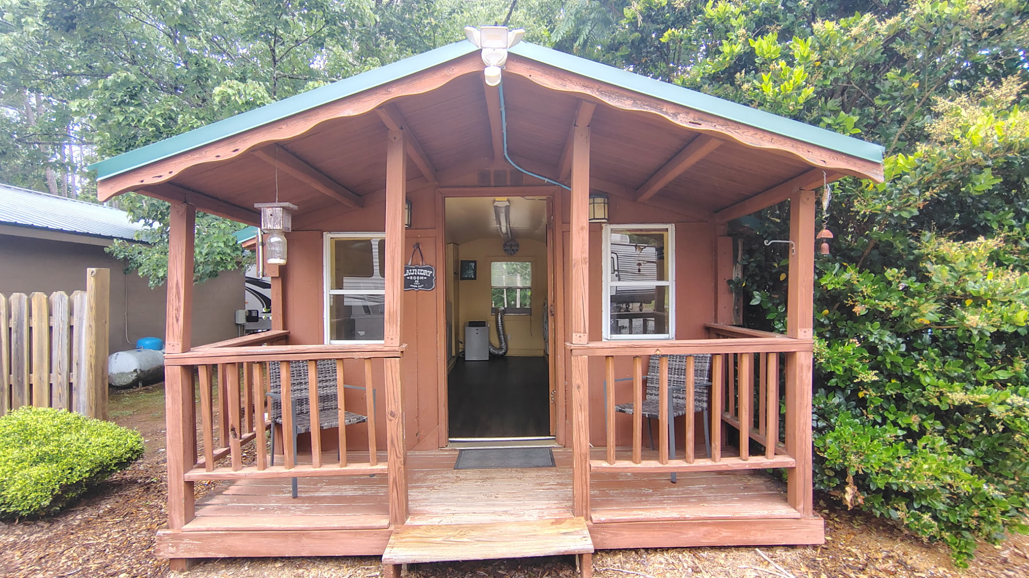 Laundry room at Pine Ridge Campground